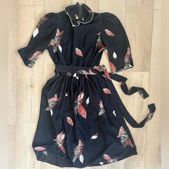 PattyOneil Dresses & Skirts - Vintage 1970s Sheer Black Feather  Dress 70s Patty O’Neil